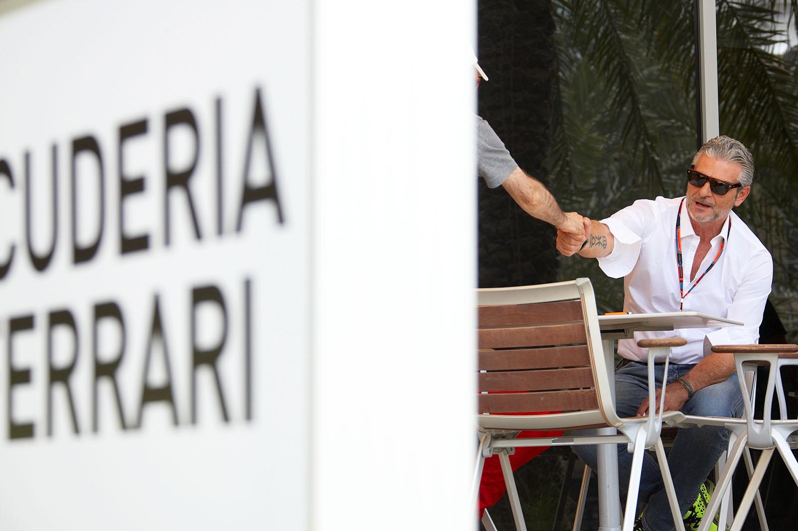 Maurizio Arrivabene, the new principal of the Ferrari Formula One team. He was appointed in November 2014, replacing Marco Mattiacci in the role, Bahrain Grand Prix, 2015
