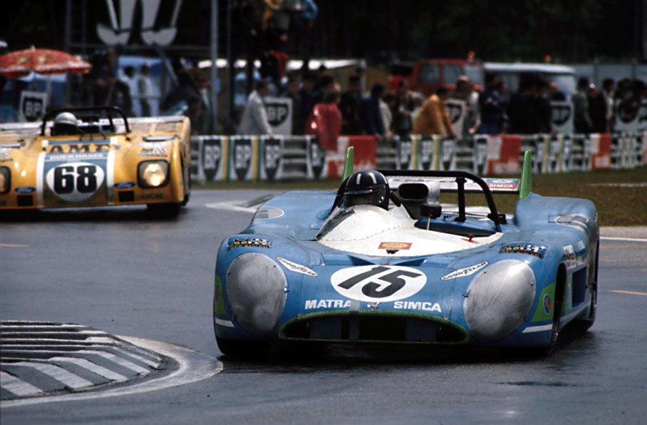 Henri Pescarolo (F) and Graham Hill (GB) win the 24 heures du Mans 1972 on a Matra-Simca MS670 #01entered by Equipe Matra-Simca Shell