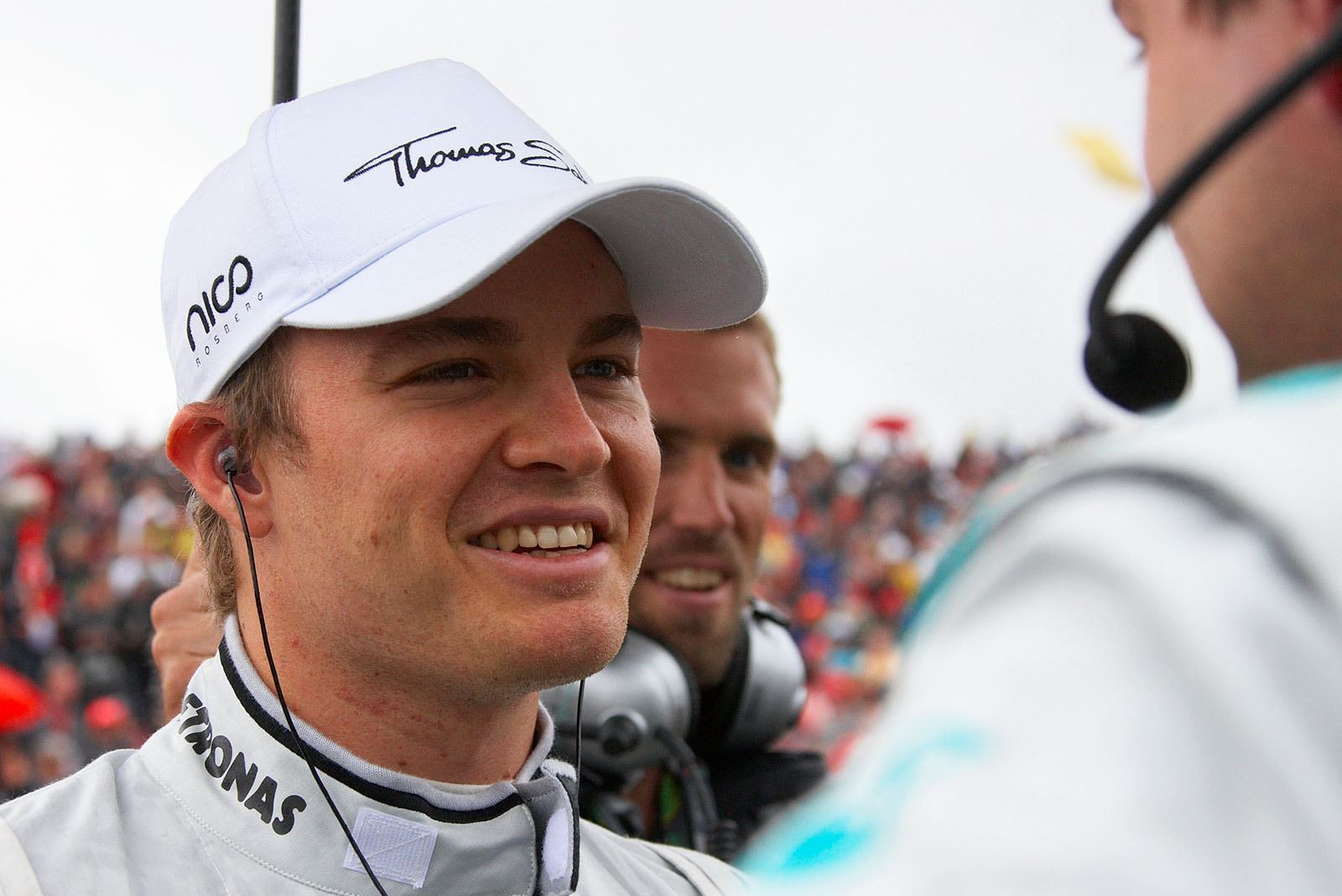 Nico Rosberg, Mercedes GP, about to race his 100th F1 race