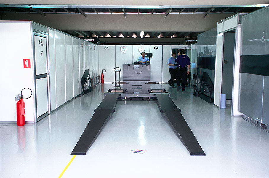 FIA scrutineering area