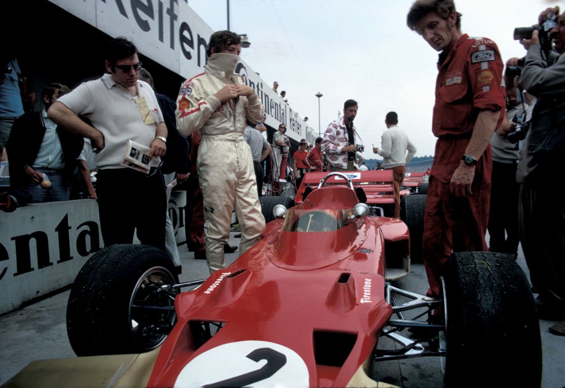 Jochen Rindt wins the German GP with the new Lotus-Cosworth 72C