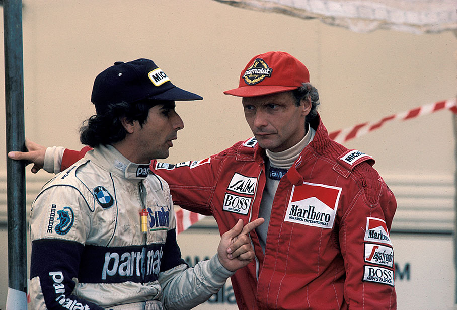 Nelson Piquet and Niki Lauda