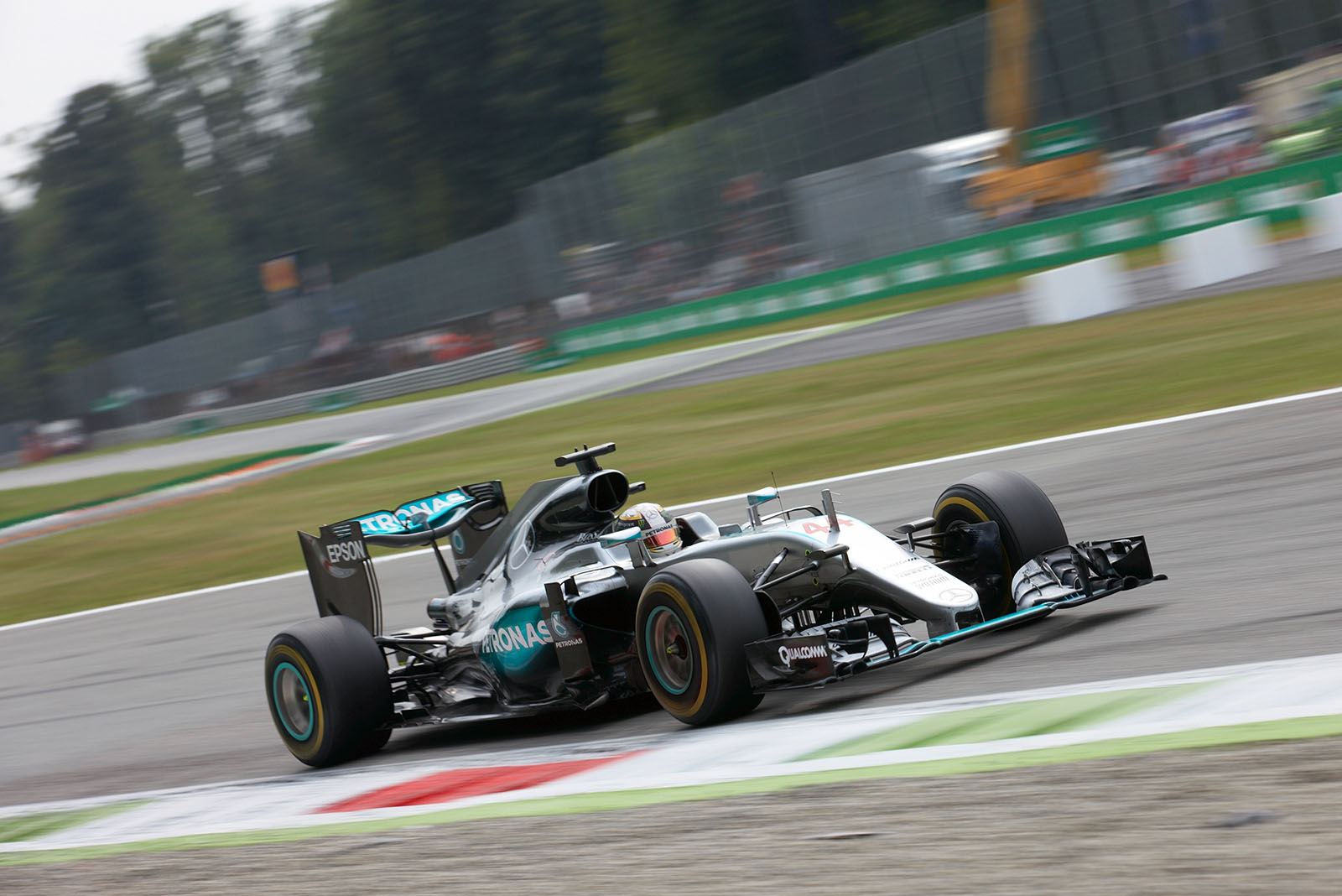 Now in 2nd place: Lewis Hamilton, Mercedes, Monza, Italian Grand Prix, 2016