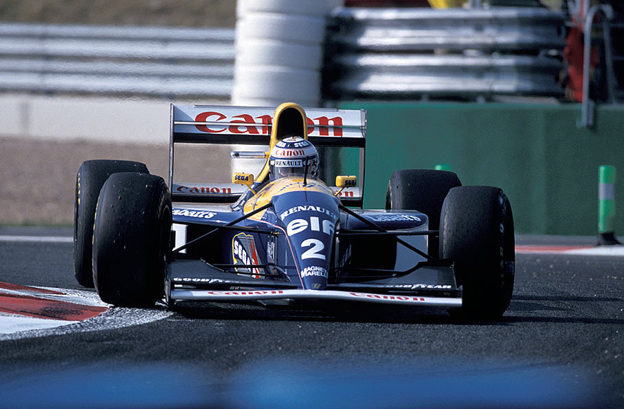 Alain Prost on Williams-Renault, French GP 1993