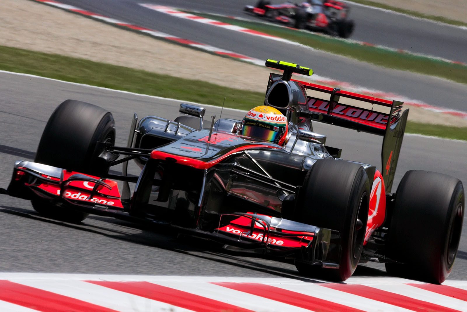 Lewis Hamilton, McLaren Mercedes, on his flying lap