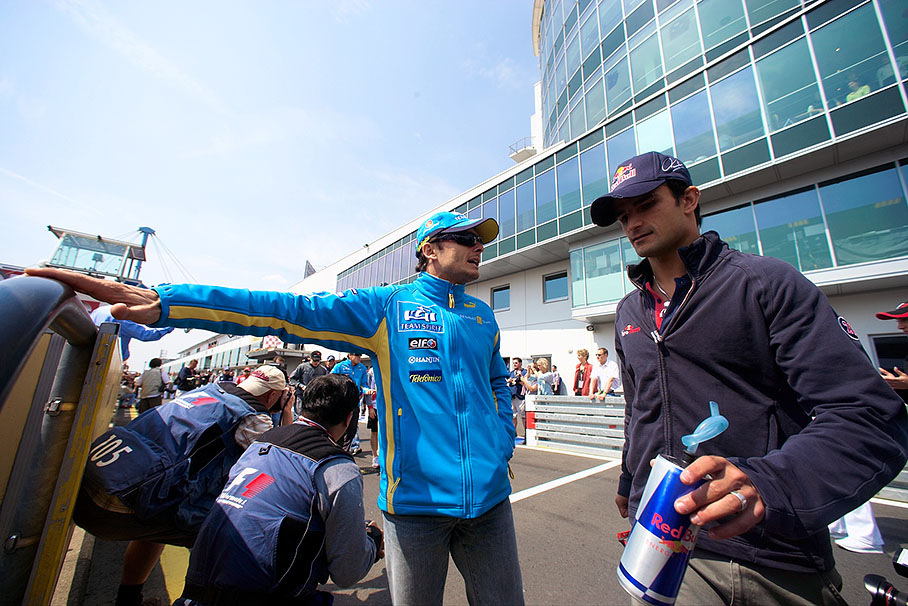 Giancarlo Fisichella and Tonio Liuzzi