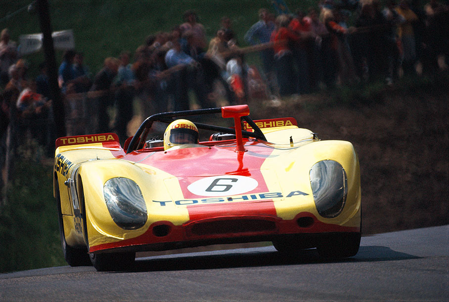 Willy Kauhsen's Porsche 908/2 #6, driven by Hans-Dieter Weigel (D) and Dieter Spoerri (CH)
