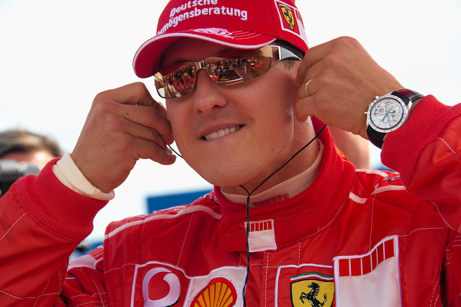 Michael Schumacher on the grid, British Grand Prix, Silverstone, 2006