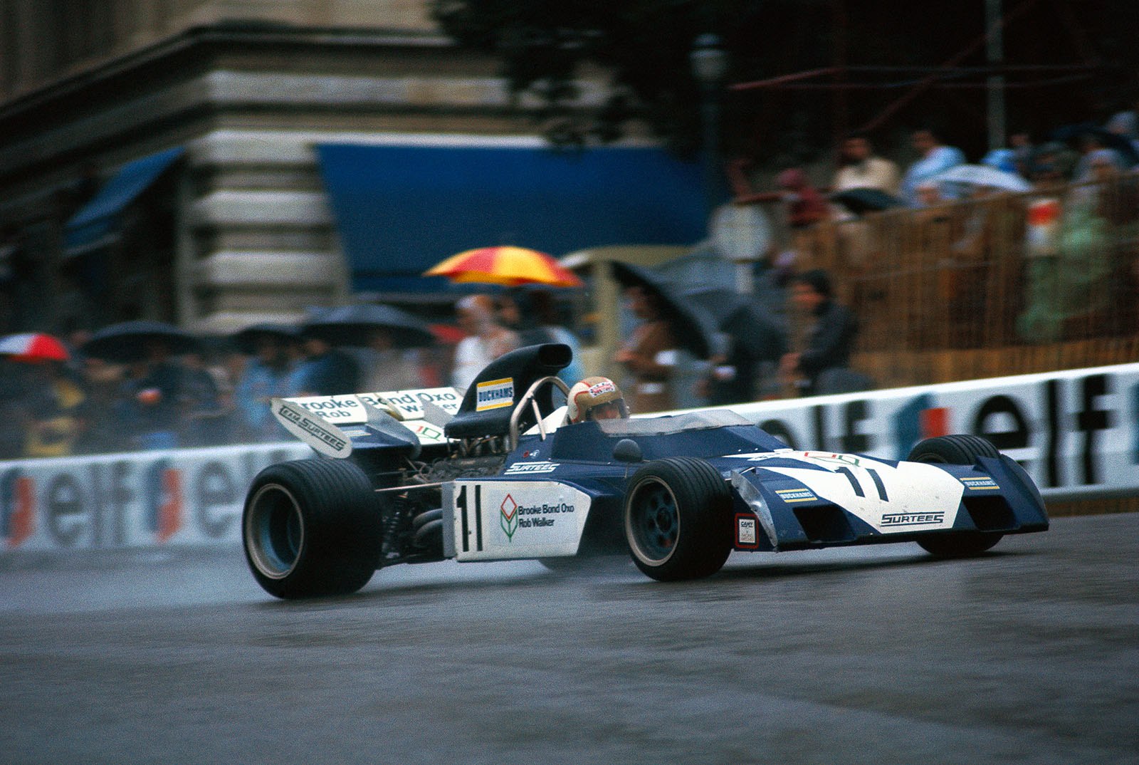 Mike Hailwood in his Surtees-Cosworth TS9B
