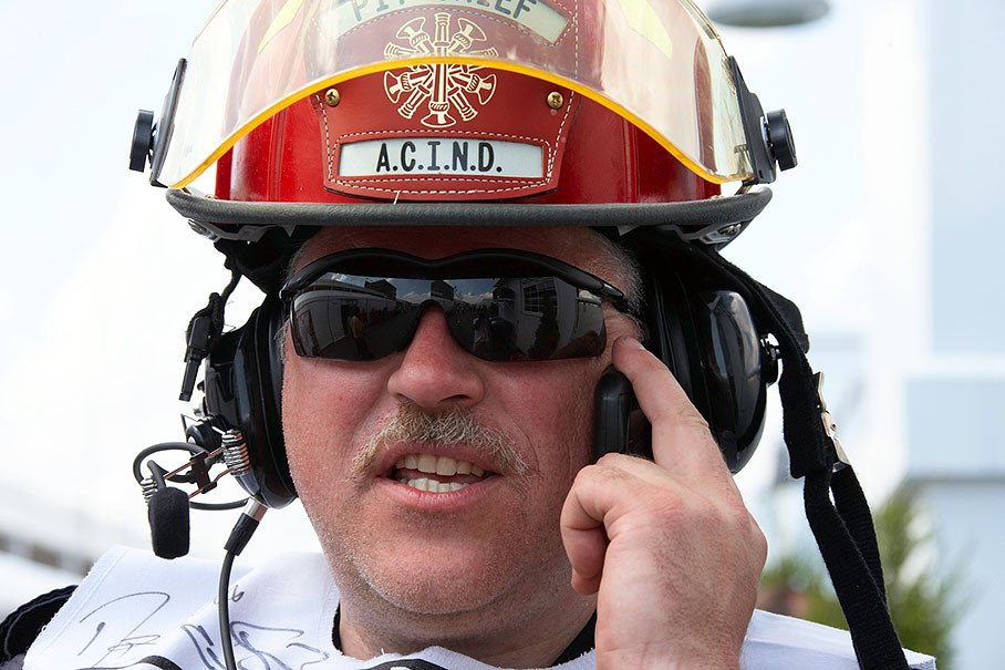 A Canadian firemarshal, receiving an emergency call?