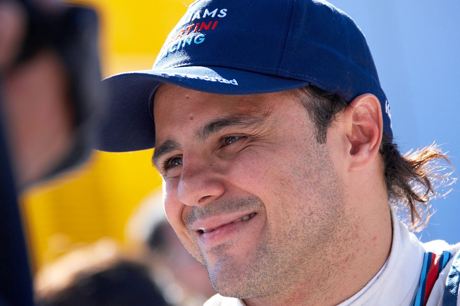 A happy Filipe Massa after finishing third in the Italian Grand Prix, Monza, 2015
