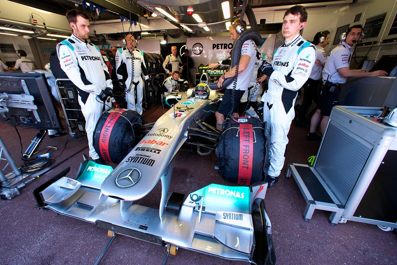 Nico Rosberg, Mercedes GP, prepares for the race.