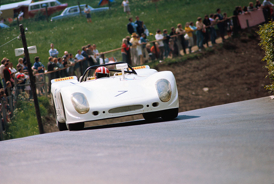 Porsche 908/2 #7, driven by entrant Ernst Kraus (D) and Dieter Basche (D)