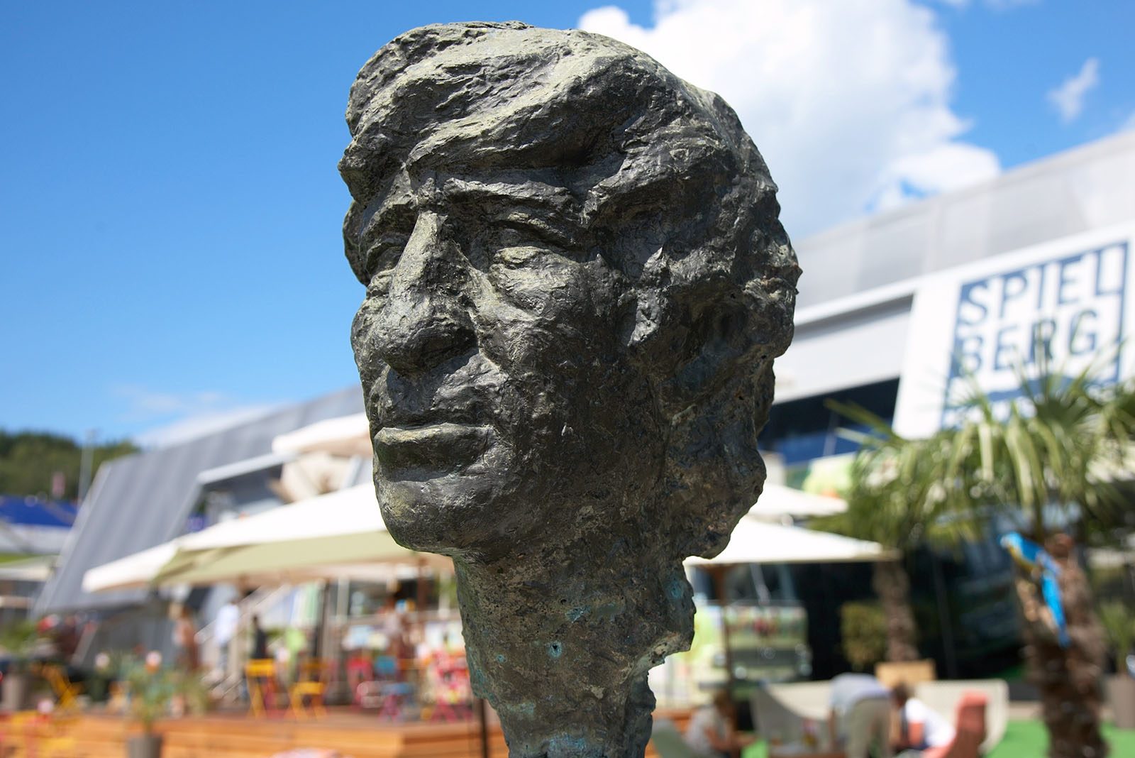 Sculpture of the 1970s Formula 1 World Champion, the Mainz-borne Austrian Jochen Rindt