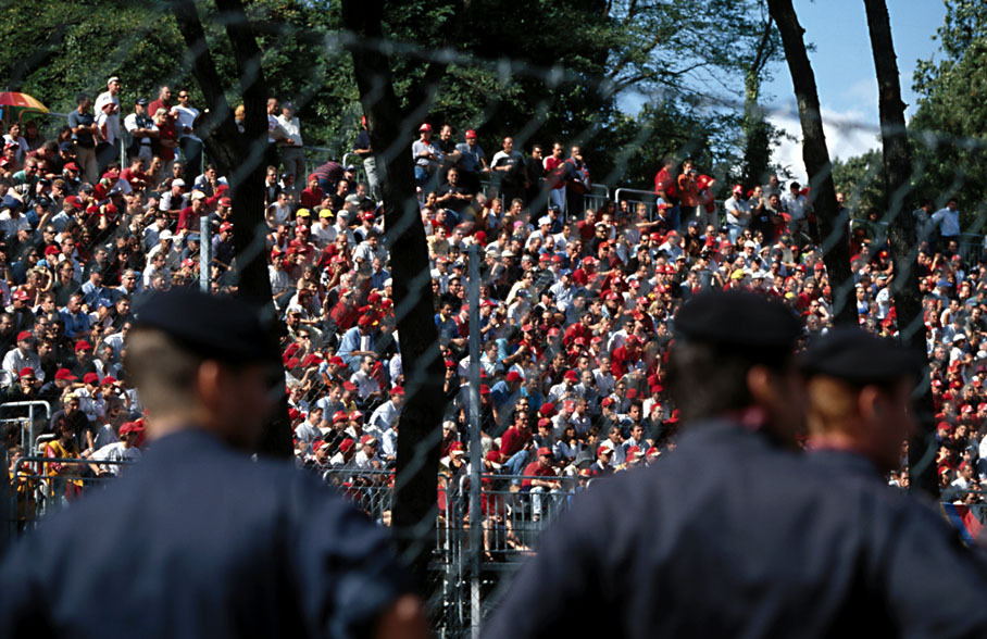 Police and fans