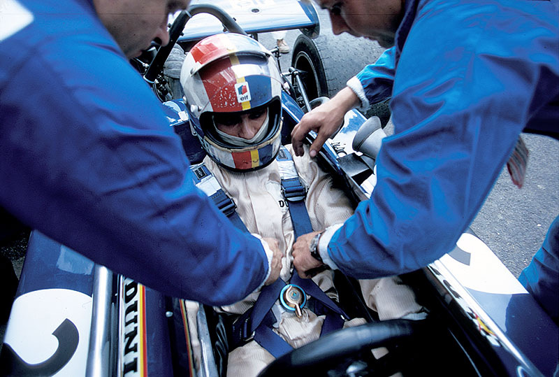 Francois Cevert sits in the March-Cosworth 701, French GP 1970