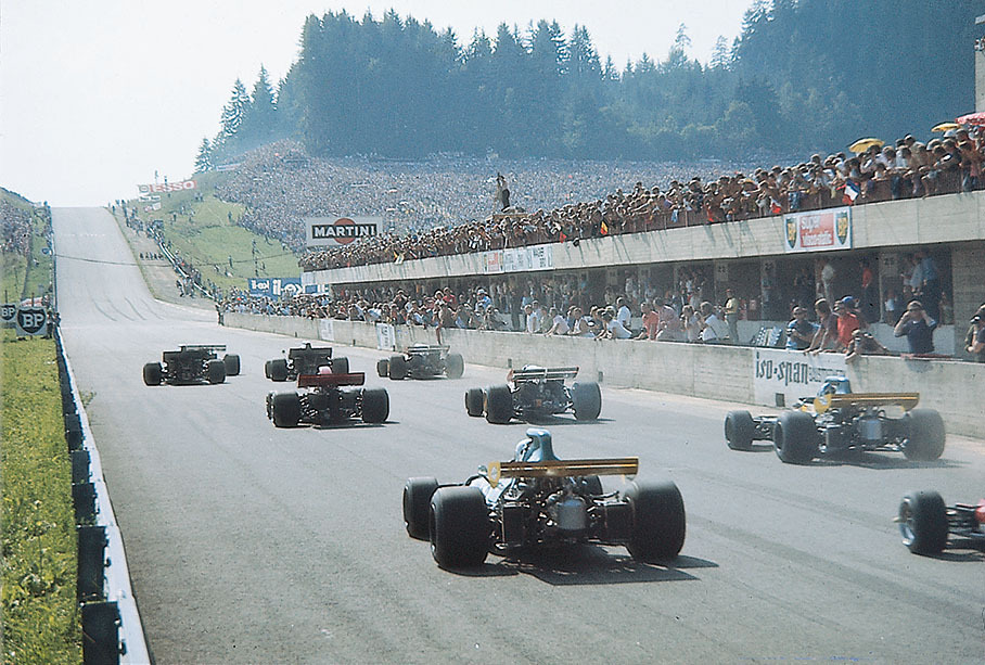 Start of Austrian Grand Prix 1971