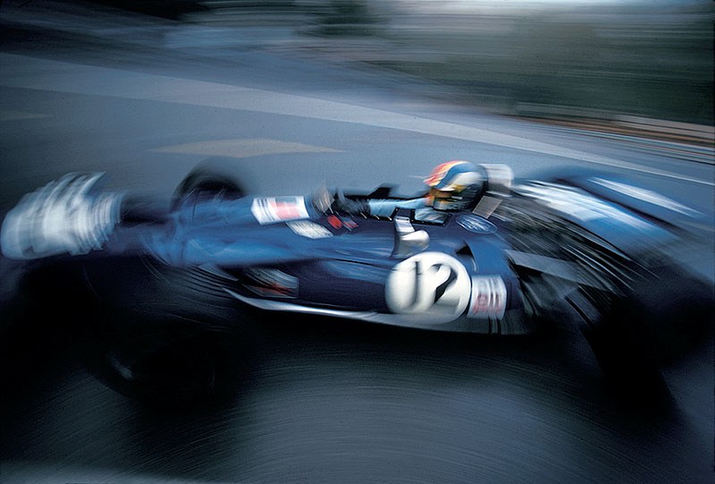 Francois Cevert on Tyrrell-Cosworth 002, Spanish GP Montjuich Park 1971