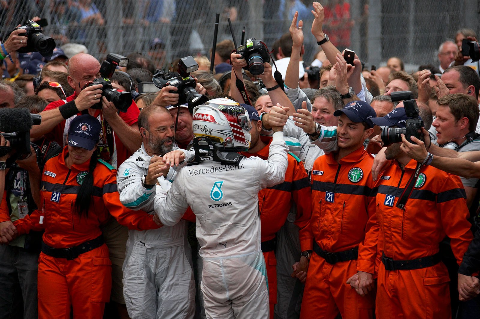 Another 1-2 for Mercedes: A warm welcome for Lewis Hamilton, Monaco Grand Prix, 2014