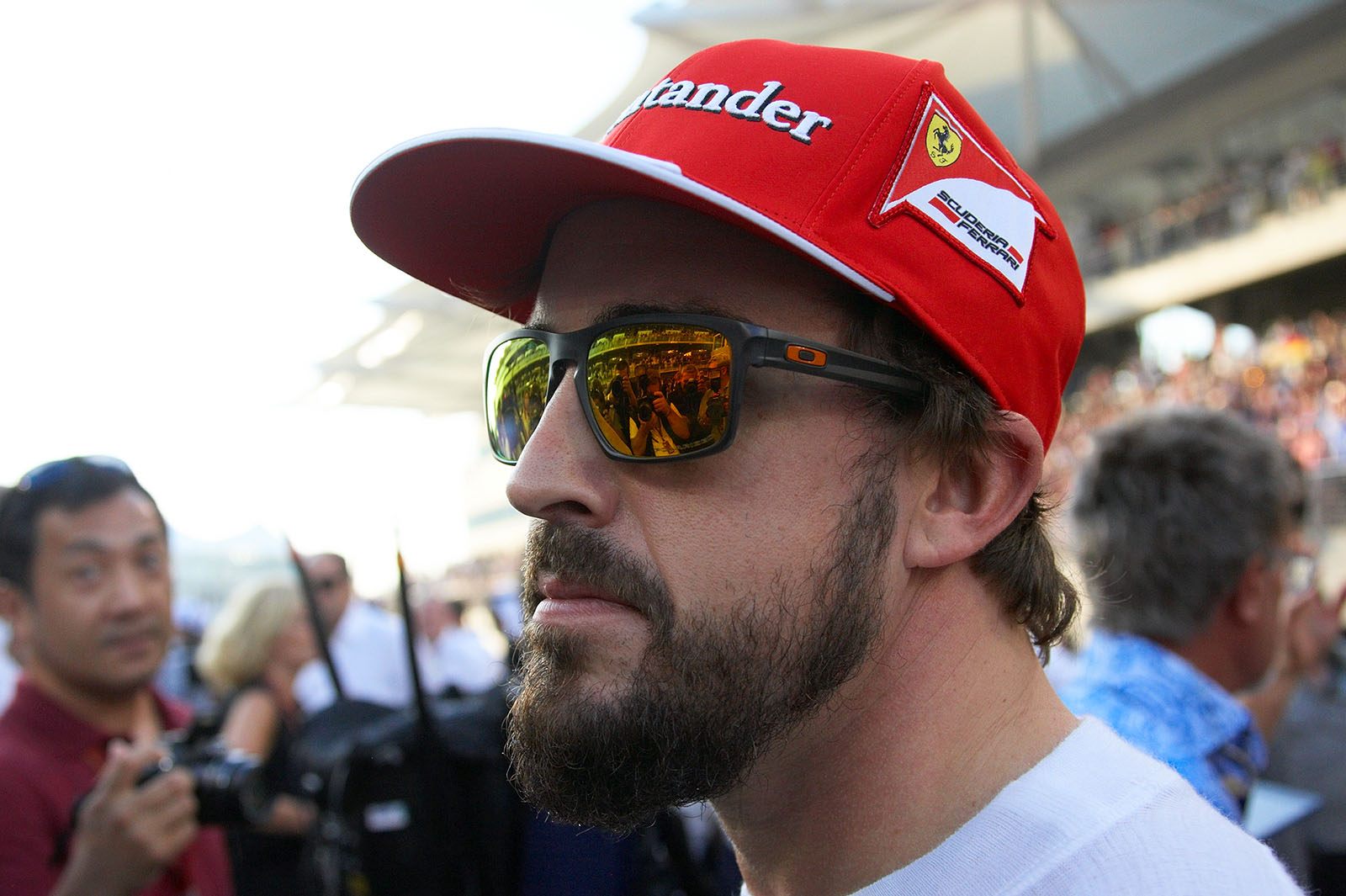 Fernando Alonso is about to start his last race for Ferrari, Abu Dhabi Grand Prix, 2014