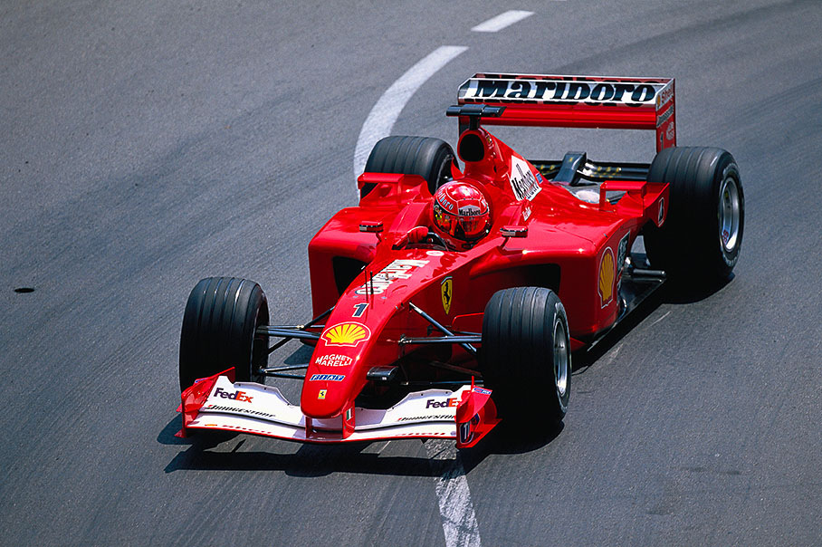 Michael Schumacher in the Ferrari