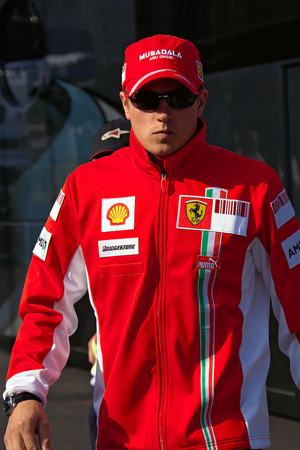 Kimi Raikkonen  on Thursday evening