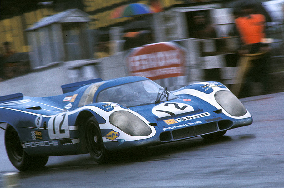 1970 BOAC 1000 Kilometres, Brands Hatch, the Porsche 917K of Porsche Salzburg driven by Hans Herrmann (D) and Richard Attwood (GB)