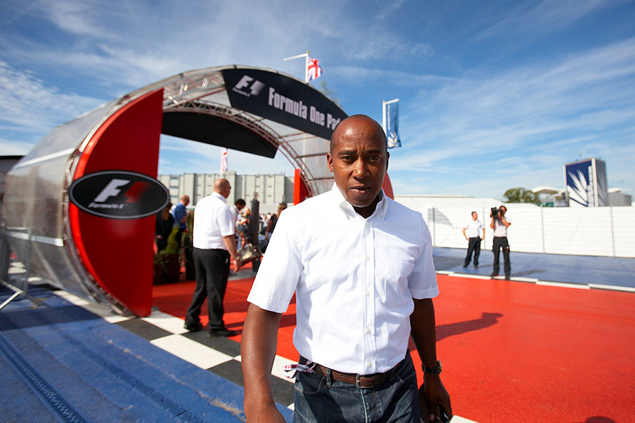 Lewis Hamilton's father at his home GP, welcome back (for the first time this season)