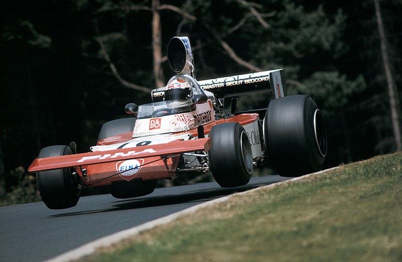 Derek Bell in a Surtees-Cosworth TS16, German GP Nuerburgring 1974