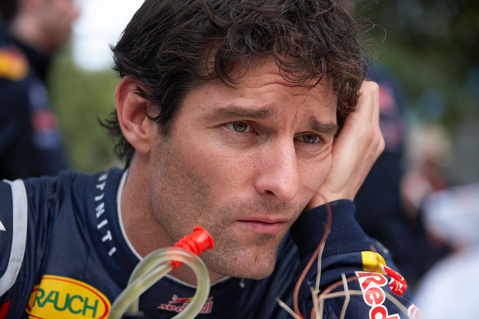 A thoughtful Mark Webber of Red Bull