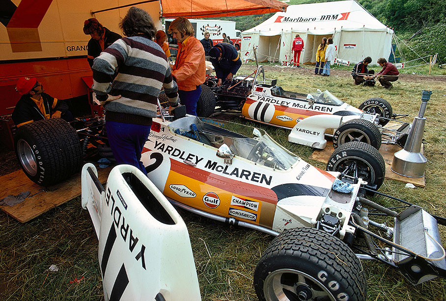 Yardley-McLaren pits, France 1972