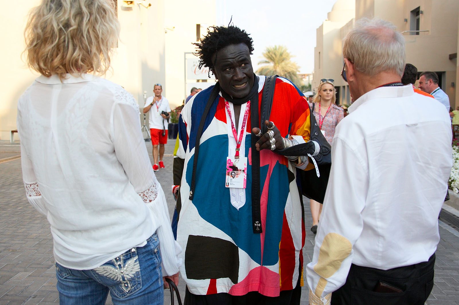 A big F1 fan in the paddock: Bijou designer Moko