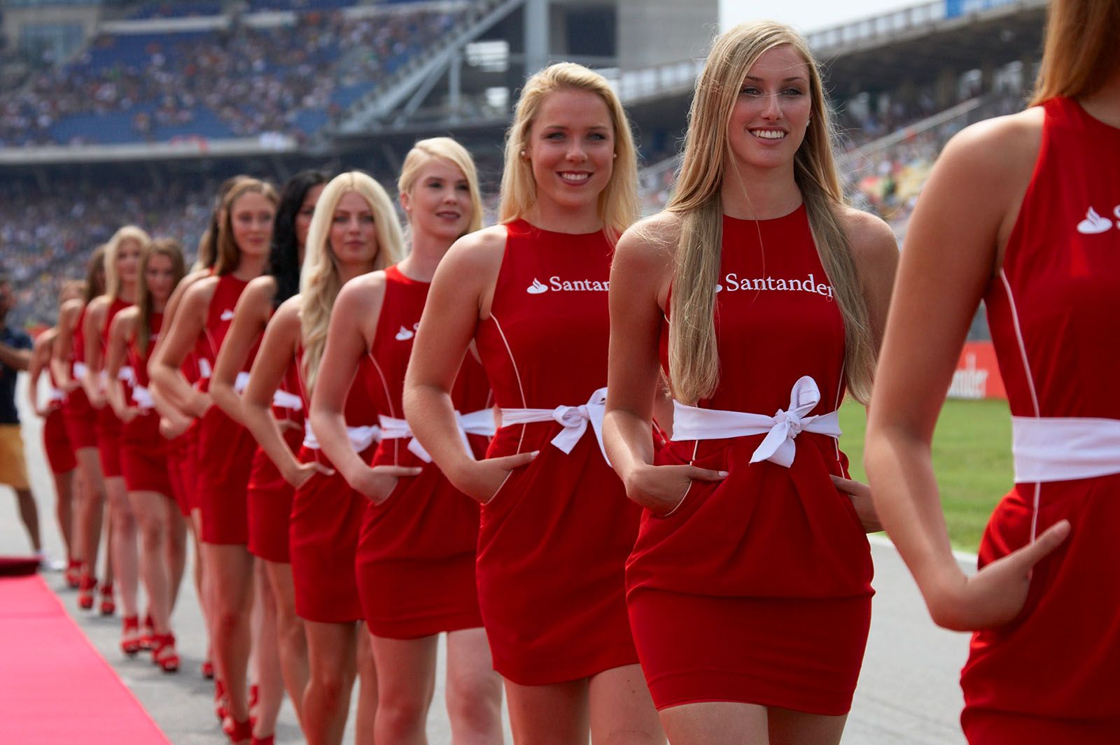 Sunday's grid girls