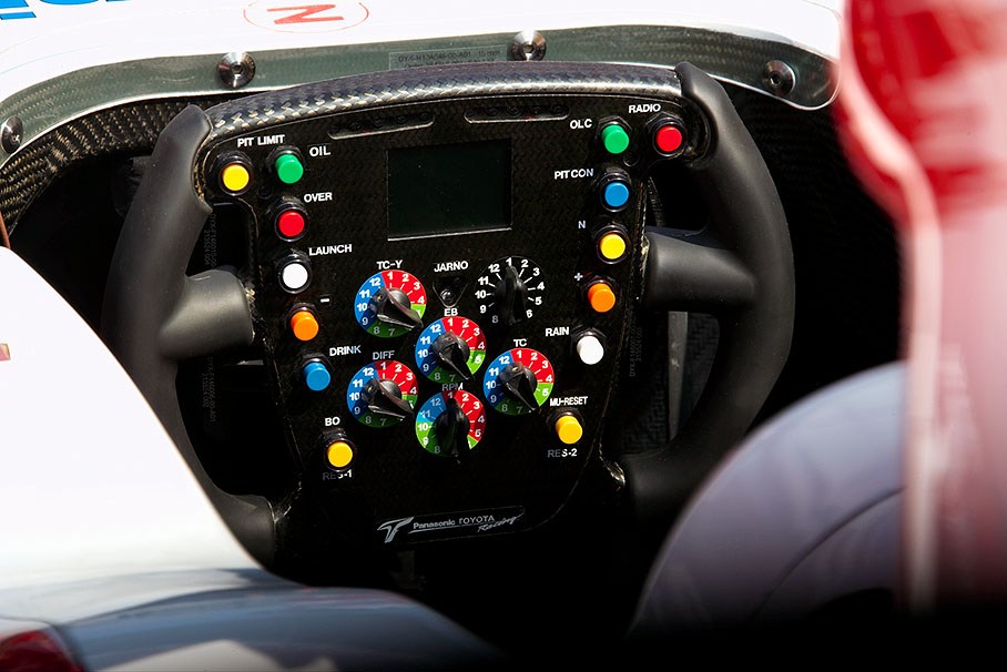 A Panasonic Toyota steering wheel