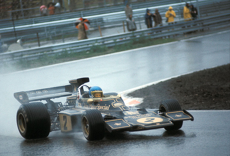 Ronnie Peterson on Lotus-Cosworth 72E, Dutch GP Zandvoort 1973