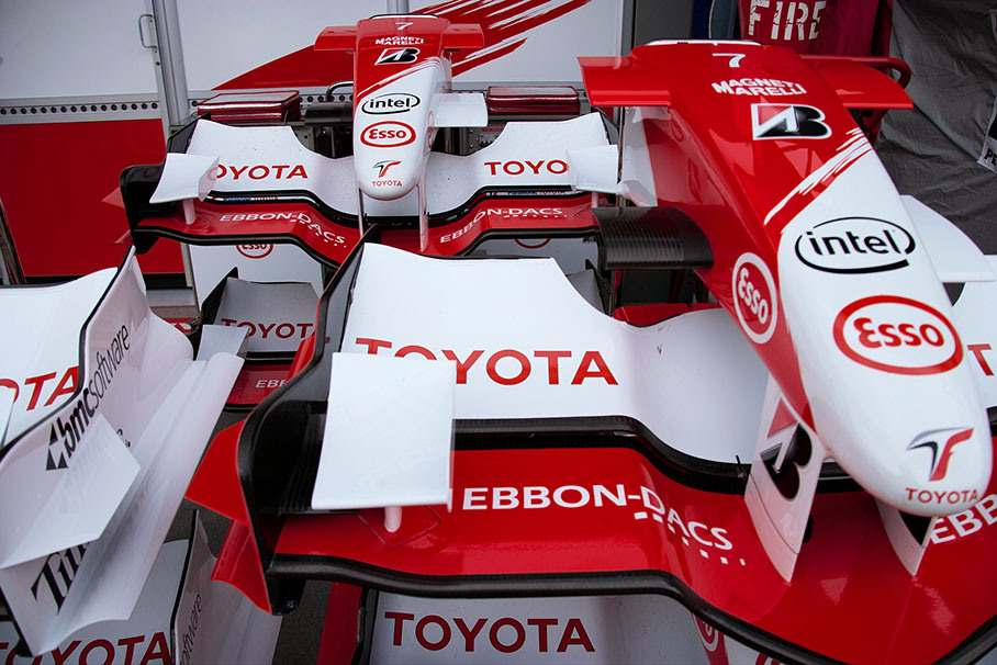 Toyota presenting their nose cones