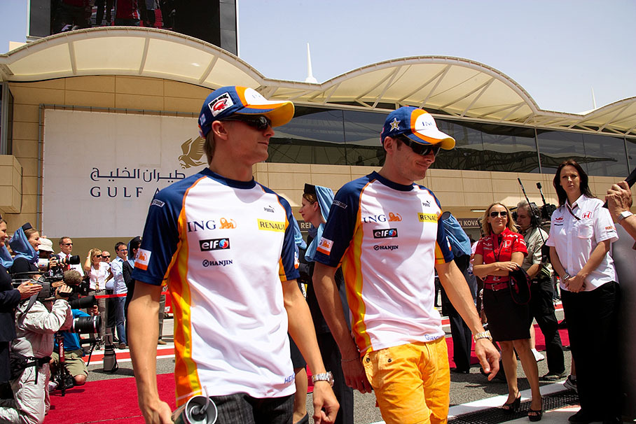 Heikki Kovalainen and Giancarlo Fisichella, ING Renault