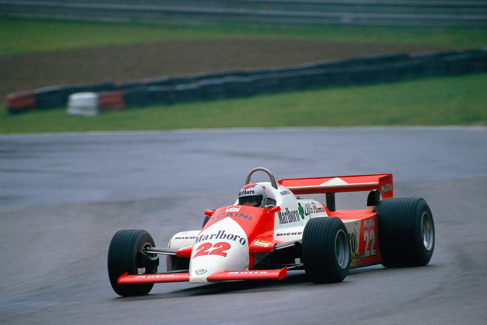 US driver for Alfa Romeo, Mario Andretti, San Marino Grand Prix, Imola, 1981